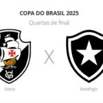 Vasco e Botafogo duelam pelas quartas de final da Copa do Brasil nesta quarta-feira