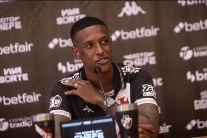 Robert Renan é apresentado pelo Vasco e declara: “Quero ficar muito, muito tempo aqui”